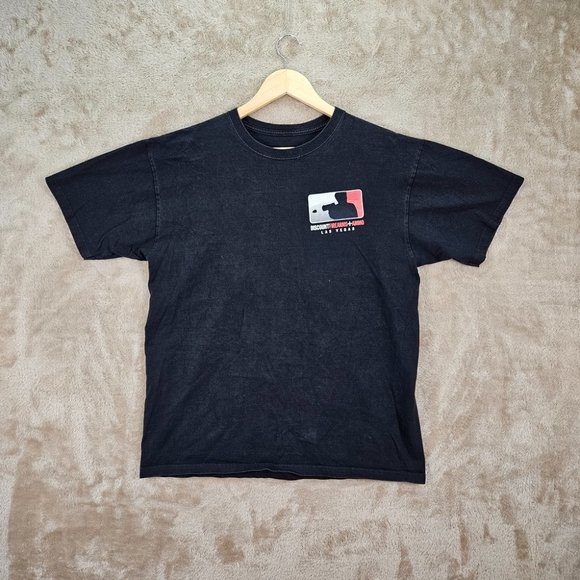 Discount Firearms + Ammo Mens T-Shirt Size M Black Las Vegas Logo Short Sleeve - Picture 2 of 10